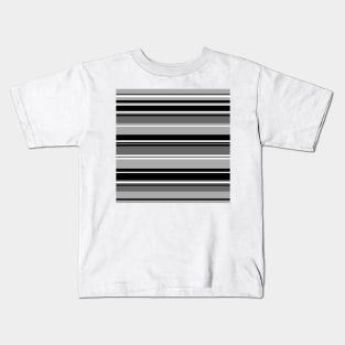 Mixed Stripes Pattern Monochrome Kids T-Shirt